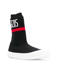 Gcds Logo Flatform Sock Sneakers