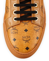 MCM Monogrammed High Top Sneaker