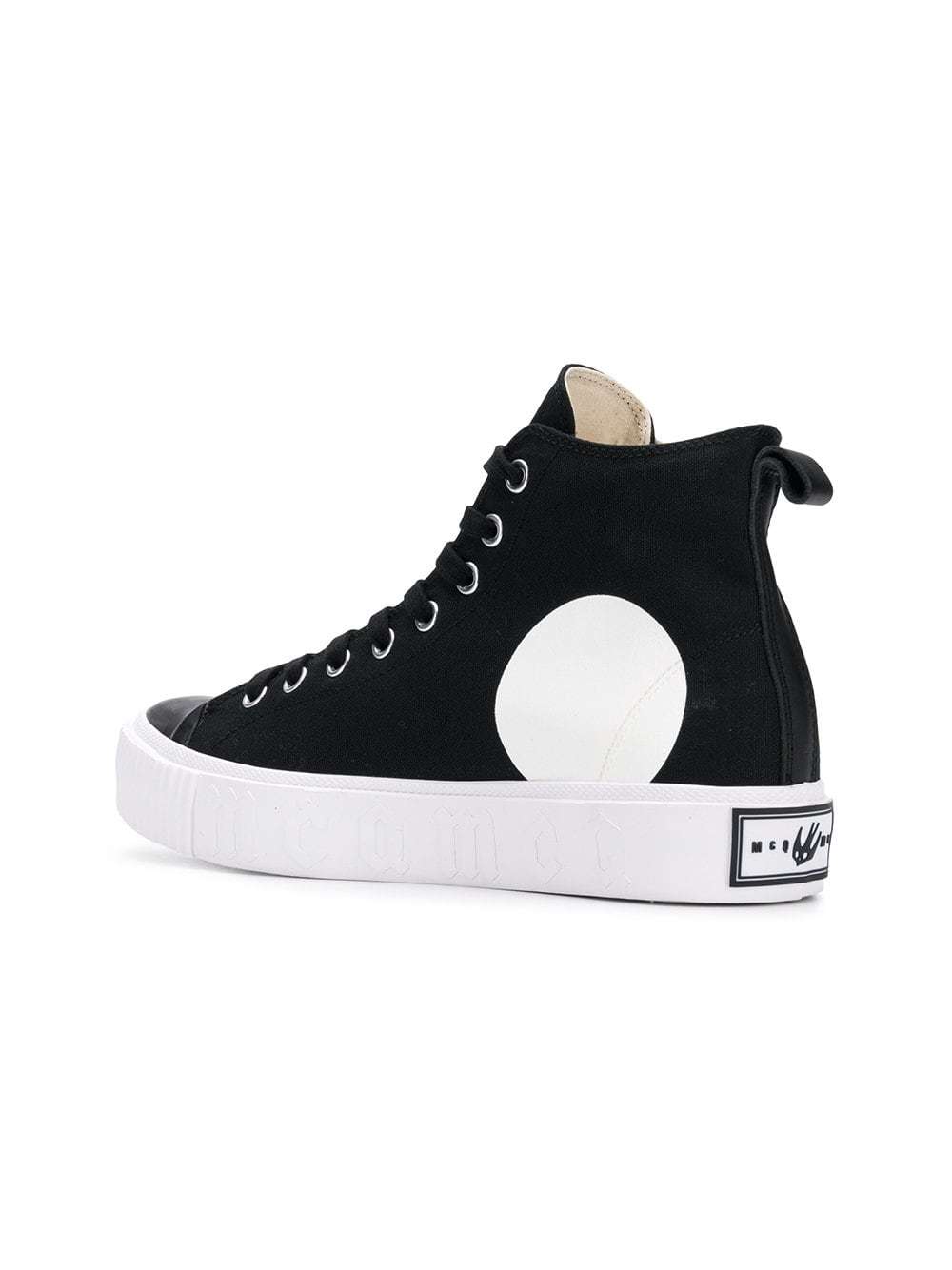 McQ Alexander McQueen Swallow High Top Plimsolls, $173