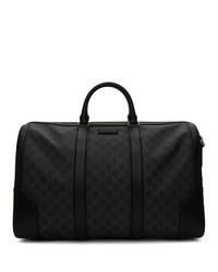 Gucci Black Soft Gg Supreme Carry On Duffle Bag