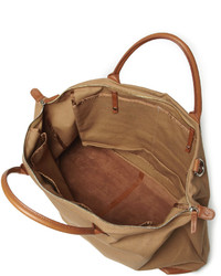 WANT Les Essentiels De La Vie Hartsfield Leather Trimmed Organic Cotton Canvas Holdall Bag