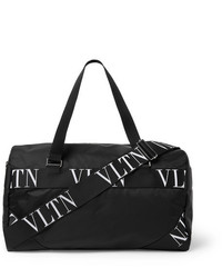 Valentino Logo Webbing And Leather Trimmed Nylon Holdhall