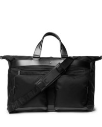 Montblanc Nightflight Leather Trimmed Twill Holdall
