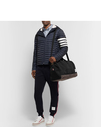Thom Browne Suede Trimmed Canvas Holdall