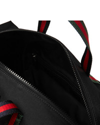 Gucci Webbing Trimmed Coated Canvas Holdall