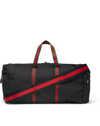Gucci Webbing Trimmed Coated Canvas Holdall