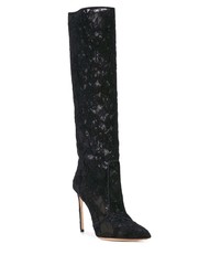 Francesco Russo Lace Knee High Boots