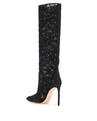Francesco Russo Lace Knee High Boots