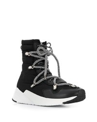 Grey Mer Contrasting Lace Up Boots