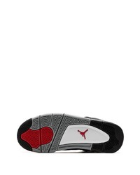 Jordan Air 4 Black Canvas Sneakers