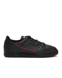 adidas Originals Black And Red Continental 80 Sneakers