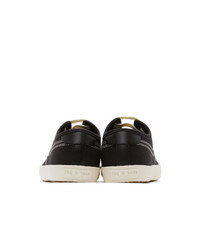 Rag and Bone Black Canvas Court Sneakers