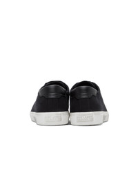 Saint Laurent Black Canvas Malibu Sneakers
