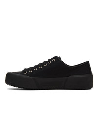 Jil Sander Black Canvas Sneakers