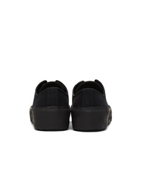 Jil Sander Black Canvas Sneakers