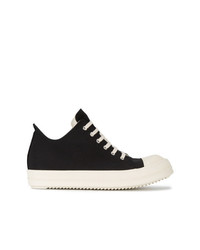 Rick Owens DRKSHDW Black Canvas Sneakers