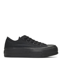 Converse Black Chuck Taylor Lift Clean Low Sneakers