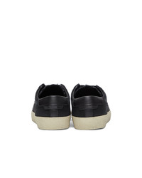 Saint Laurent Black Court Classic Sl06 Embroidered Sneakers