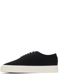 The Row Black Dean Lace Up Sneakers