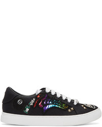 Marc Jacobs Black Embroidered Empire Sneakers