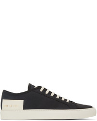 Common Projects Black Recycled Nylon Tournat Low Top Sneakers