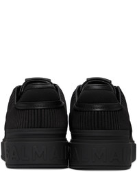 Balmain Black Rib B Court Sneakers