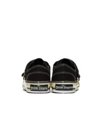 Palm Angels Black Velcro Vulcanized Sneakers