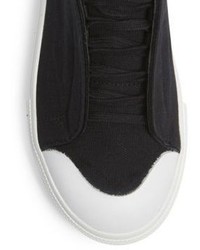 Alexander McQueen Canvas Leather Low Top Sneakers