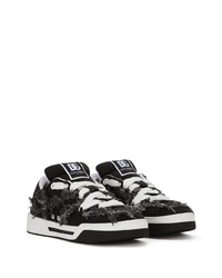 Dolce & Gabbana New Roma Fray Trim Sneakers