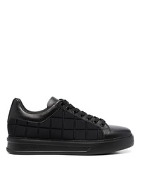 Baldinini Quilted Low Top Lace Up Sneakers