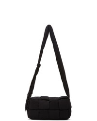Bottega Veneta Black Intrecciato Nylon Messenger Bag