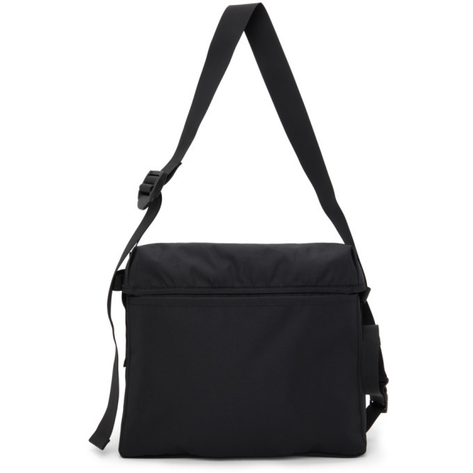 Acne Studios Black Large Canvas Messenger Bag, $300 | SSENSE | Lookastic