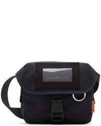 Acne Studios Black Nylon Messenger Bag