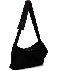 Yohji Yamamoto Black Puff Messenger Bag