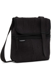 Byborre Black Recycled Nylon Messenger Bag
