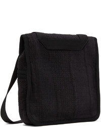 Byborre Black Recycled Nylon Messenger Bag
