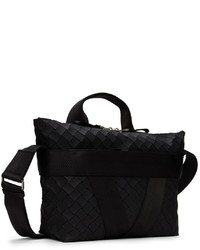 Bottega Veneta Black Rubber Buffer Messenger Bag
