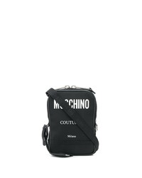 Moschino Convertible Canvas Messenger Bag