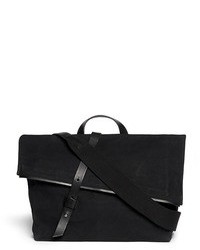 Nobrand Gustav Leather Canvas Messenger Bag