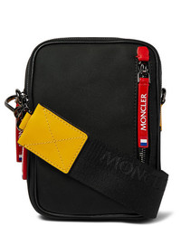 Moncler Leather Trimmed Drill Messenger Bag