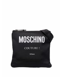 Moschino Logo Print Panelled Messenger Bag