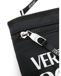 VERSACE JEANS COUTURE Logo Print Zipped Messenger Bag
