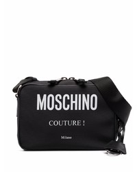 Moschino Logo Print Zipped Shoulder Bag