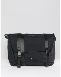 Farah Nylon Messenger Bag In Black
