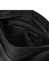Prada Saffiano Leather Trimmed Nylon Messenger Bag
