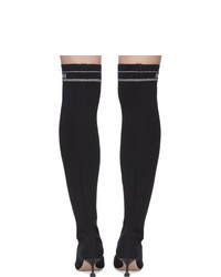 Miu Miu Black Over The Knee Sock Boots