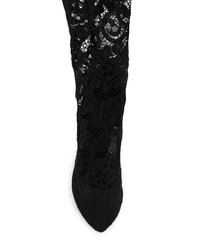 Dolce & Gabbana Lace Over Knee Boots