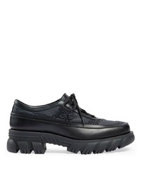 Gucci Gg Quilted Lace Up Derby Shoes