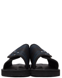 John Elliott Black Suicoke Edition Slide Sandals
