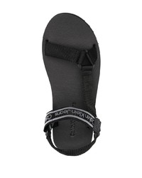 Calvin Klein Jeans Logo Print Touch Strap Sandals
